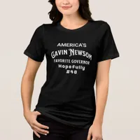Gavin Newsom | America's Favorite Governor #48 Tri-Blend Shirt