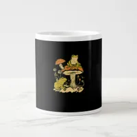 Frog Mushroom Cottagecore Aesthetic Goblincore Cut Giant Coffee Mug