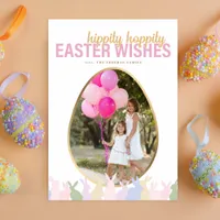 Hippity Hoppity Easter Wishes Photo Card 