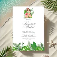 Tropical Bachelorette Weekend Itinerary & QR Code Invitation