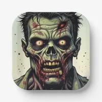 Zombie Themed Halloween Party Paper Plates