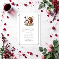 Elegant Drunk in Love Bridal Shower Invitation