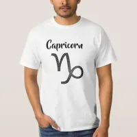 Zodiac Sign Capricorn Horoscope Symbol T-Shirt