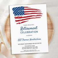 Budget American Flag Trendy Military Retirement 
