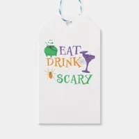 Eat Drink And Be Scary Halloween Gift Tags