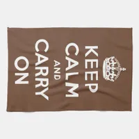 Keep Calm Chocolate Towel