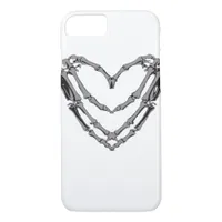 Skeleton Hands Heart Sign Retro Halloween Costume  iPhone 8/7 Case