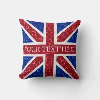 Union Jack Flag Great Britain Throw Pillow