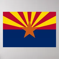 Arizona State Flag Poster