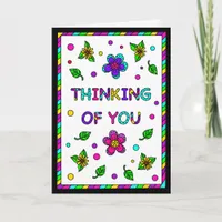 Thinking of You | Coloring Page Inside   Card