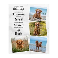 Custom Photo Collage Pet Dog Memorial Acrylic Print