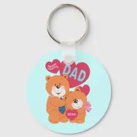 Beary Special Dad Keychain