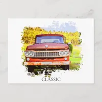 *~* Classic Vintage Antique Rusty TRUCK Postcard