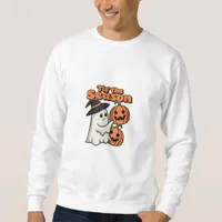 Tis The Season Halloween Costume Witch Hat Sweatshirt
