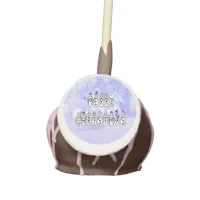 Merry Christmas Snow People Font, Blue Tint Snow Cake Pops