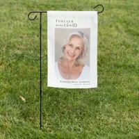 Funeral Memorial Tribute Photo  Garden Flag