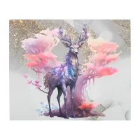 *~* Fantasy Deer Trees Rainbow SC5  Metal Print