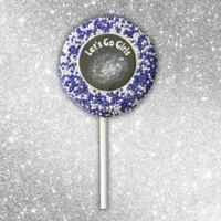 Monogrammed Spiral Galaxy | Chocolate Covered Oreo Pop