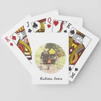 Horse Drawn Vechicles, Kalona, Iowa Poker Cards