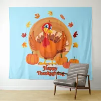 Happy Thanksgiving Typography Tapestry