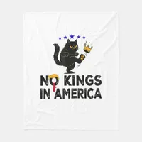 No Kings In America We The People Political Minima Fleece Blanket
