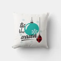Tis The Season Classic Retro Clean Throw Pillow