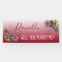 Will you Marry Me,  Ombre Banner