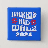 Harris & Walz Retro Button