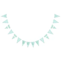 Green and Blue Baby Shower Garland Banner