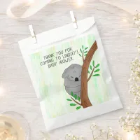 Thank You Baby Shower Favor Sleepy Koala Bear  Favor Bag