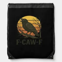 F-Caw-F Minimal Clean Drawstring Bag