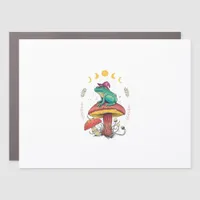Cottagecore Aesthetic Goblincore Frog Wizard On Mu Car Magnet