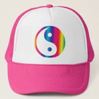 Rainbow Yin Yang Hat