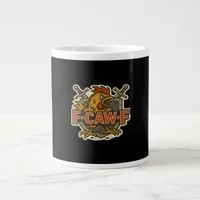 Humor Crow Funny Gothic F-Caw-F Giant Coffee Mug