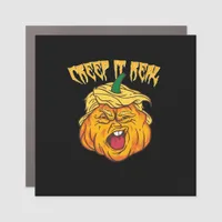 Crazy Halloween Pumpkin Trumpkin Costume Car Magnet
