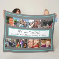 Personalized Family Photos | Gifts for Dad     Fleece Blanket