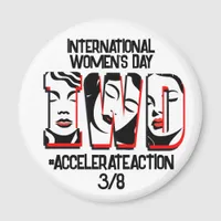 International Women's Day | Accelerate Action Magnet