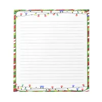 Christmas Lights Holidays Lined Notepad