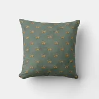 Gold Crowns Throw Pillow