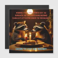 Valentine's Day Candlelight Dinner Magnetic Card