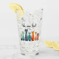 We Saw That Quirky Staring Cats  Glass