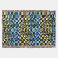 Optical Illusion distortion Throw Blanket