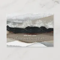 Abstract Ocean Waves in Earthtones Business Card
