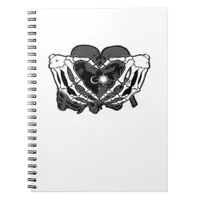 Sunand One Skeleton Heart Hands Unique Expression Notebook