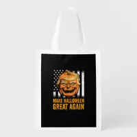 Funny Usa Trumpkin Make Halloween Great Again Grocery Bag