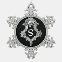 S Monogram Initial Ornament