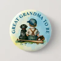 Great Grandma To Be | Cute Baby Shower  Button