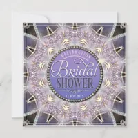 Enchant Lilac Mandala Light Bridal Shower Invite