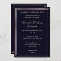 Navy Classy Corporate party Invitation