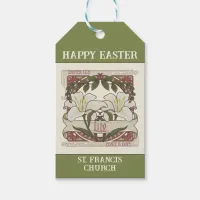 Happy Easter: Peace & Hope Vintage Lily Church Gift Tags